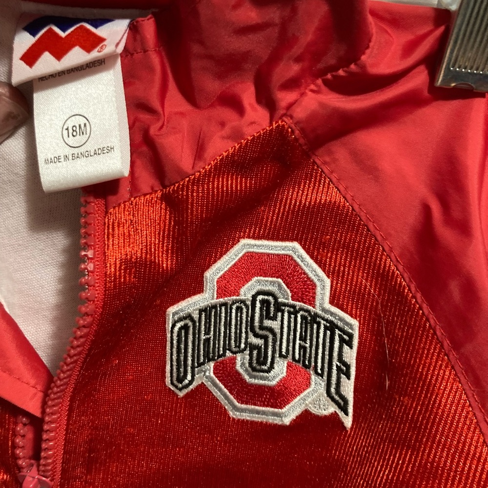Ohio State Buckeyes windbreaker vintage baby toddler size 18 months